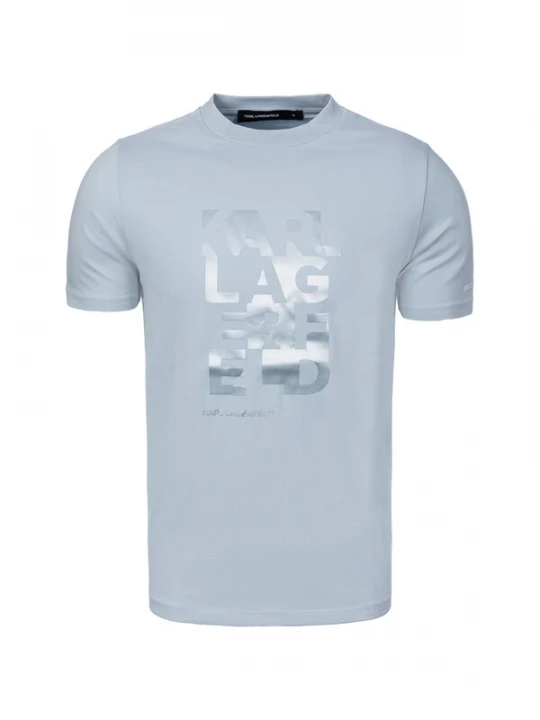 Foto van product Karl Lagerfeld Shirt duifblauw / lichtblauw / wit
