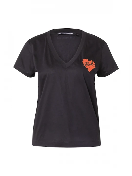 Foto van product Karl Lagerfeld Shirt 'HEARTS' rood / zwart