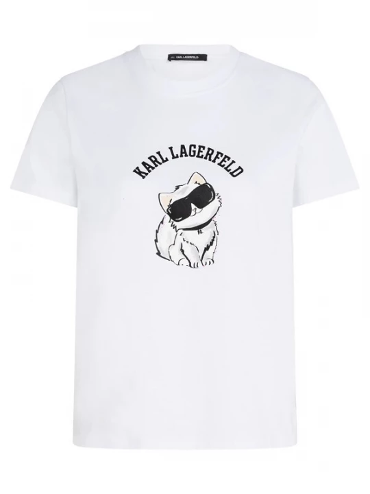 Foto van product Karl Lagerfeld Shirt 'Ikon Choupette' beige / zwart / wit