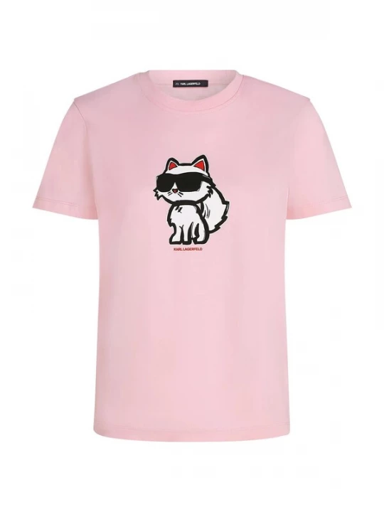 Foto van product Karl Lagerfeld Shirt 'Ikon Choupette' lichtroze