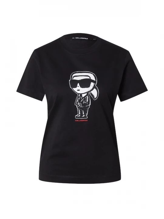 Foto van product Karl Lagerfeld Shirt 'Ikon' cranberry / zwart / wit