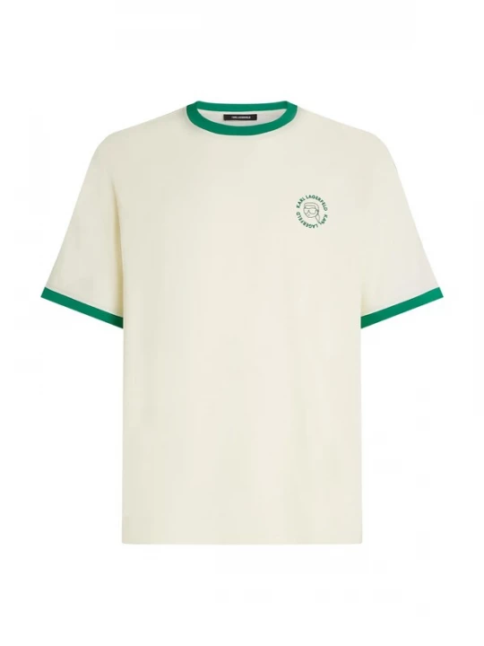 Foto van product Karl Lagerfeld Shirt 'Ikon' crème / donkergroen