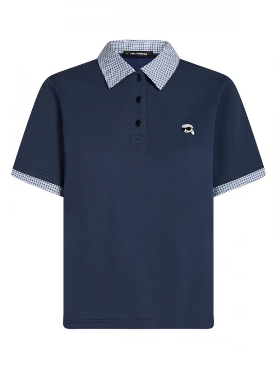 Foto van product Karl Lagerfeld Shirt 'Ikon' donkerblauw / wit