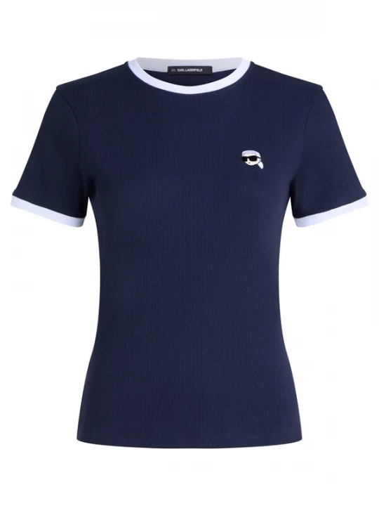 Foto van product Karl Lagerfeld Shirt 'Ikon' donkerblauw / zwart / wit