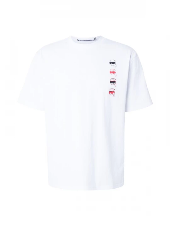 Foto van product Karl Lagerfeld Shirt 'Ikon Fusion' rood / zwart / wit