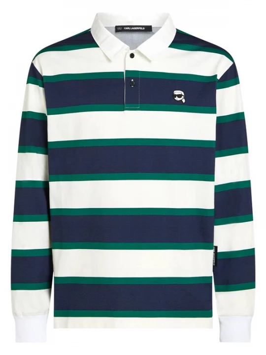 Foto van product Karl Lagerfeld Shirt 'Ikon' navy / donkergroen / wit