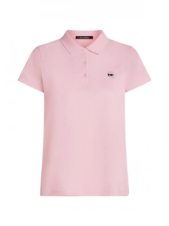 Foto van product Karl Lagerfeld Shirt 'Ikon Piqué' lichtroze