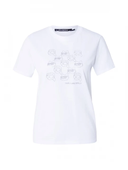 Foto van product Karl Lagerfeld Shirt 'Ikon' zilver / wit