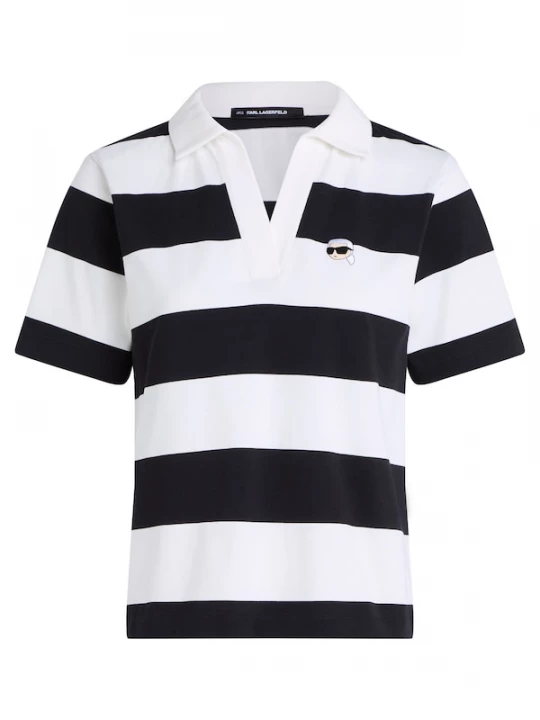 Foto van product Karl Lagerfeld Shirt 'IKON' zwart / wit