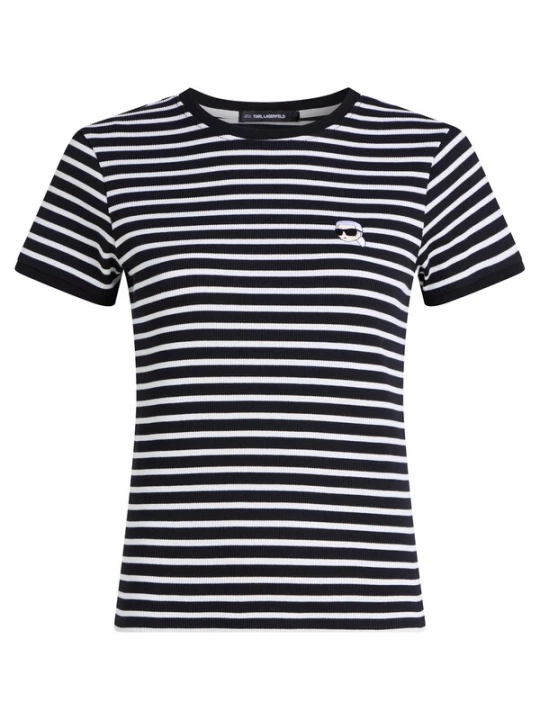 Foto van product Karl Lagerfeld Shirt 'Ikon' zwart / wit