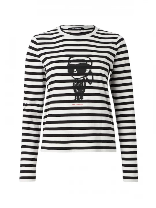 Foto van product Karl Lagerfeld Shirt 'IKON' zwart / wit