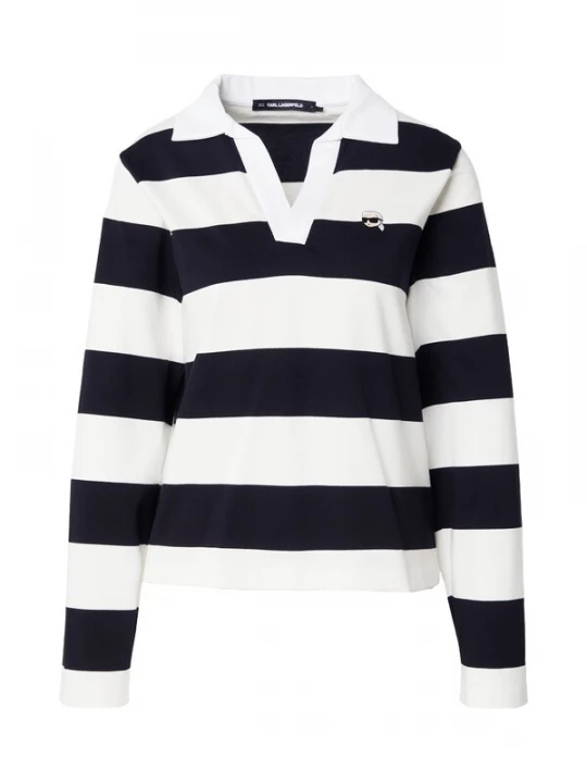 Foto van product Karl Lagerfeld Shirt 'Ikon' zwart / wit