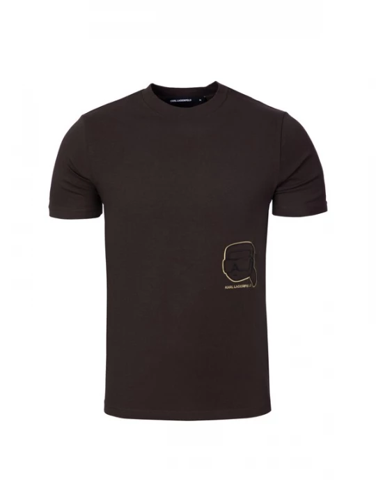 Foto van product Karl Lagerfeld Shirt ivoor / donkerbruin