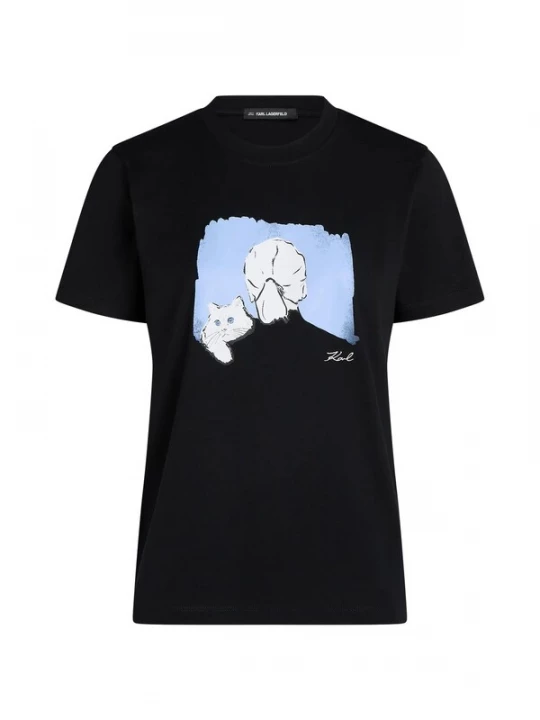 Foto van product Karl Lagerfeld Shirt lichtblauw / zwart / wit