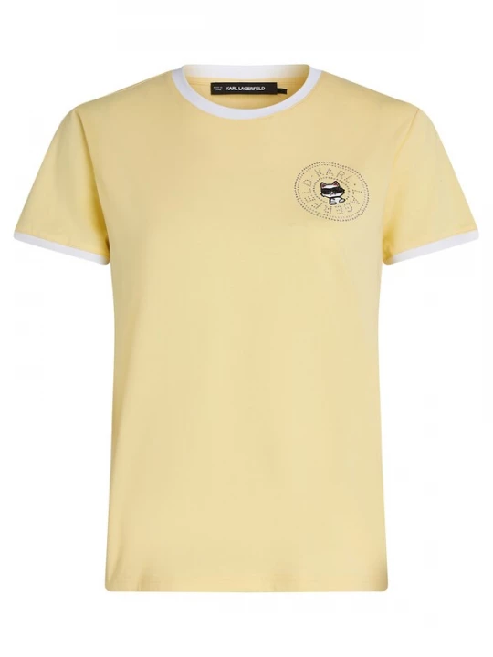 Foto van product Karl Lagerfeld Shirt lichtgeel / rood / zwart / wit
