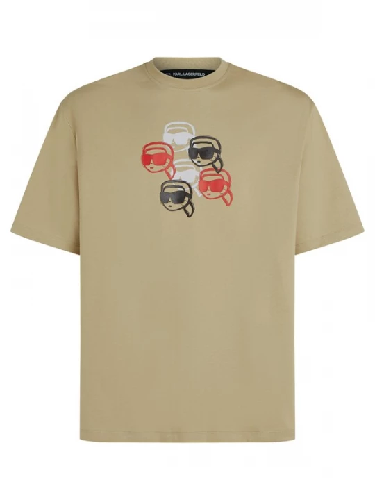 Foto van product Karl Lagerfeld Shirt olijfgroen / rood / zwart / wit