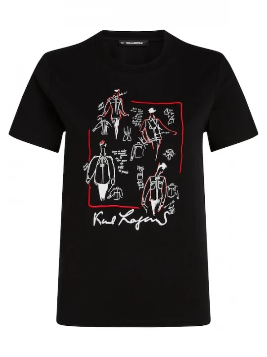 Foto van product Karl Lagerfeld Shirt rood / zwart / wit
