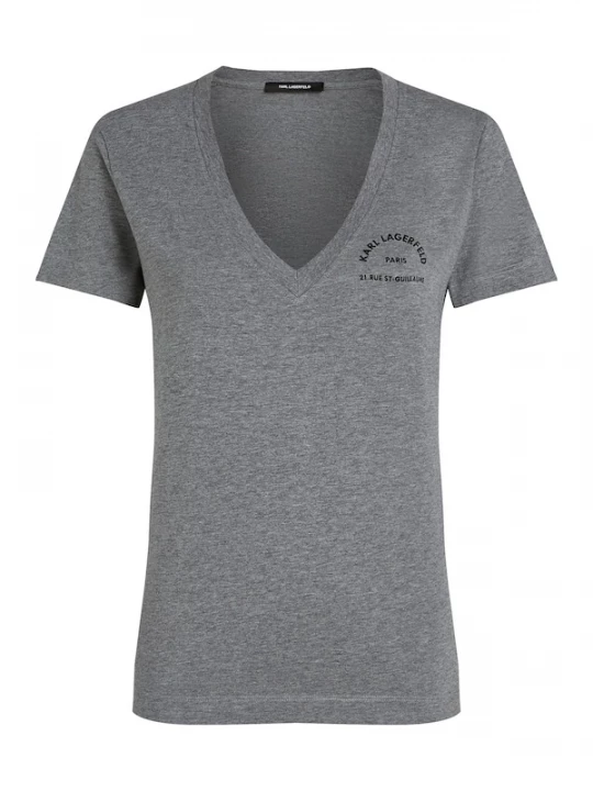 Foto van product Karl Lagerfeld Shirt 'Rue St-Guillaume' grijs / zwart