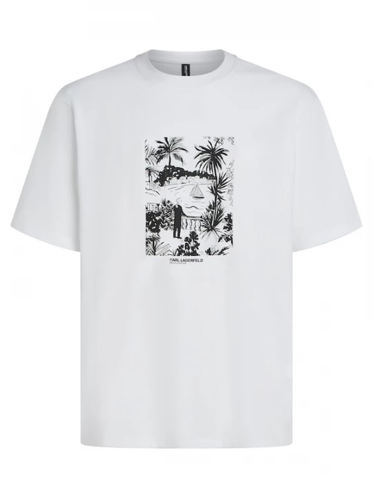 Foto van product Karl Lagerfeld Shirt 'Villa la Vigie' grijs / zwart / wit