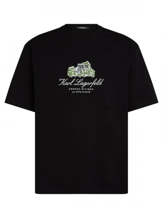 Foto van product Karl Lagerfeld Shirt 'Villa la Vigie' groen / zwart / wit