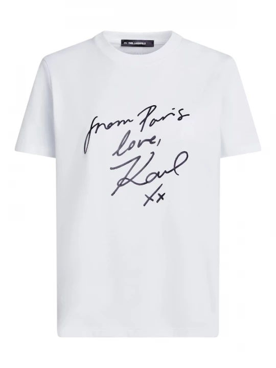 Foto van product Karl Lagerfeld Shirt 'With Love' zwart / wit