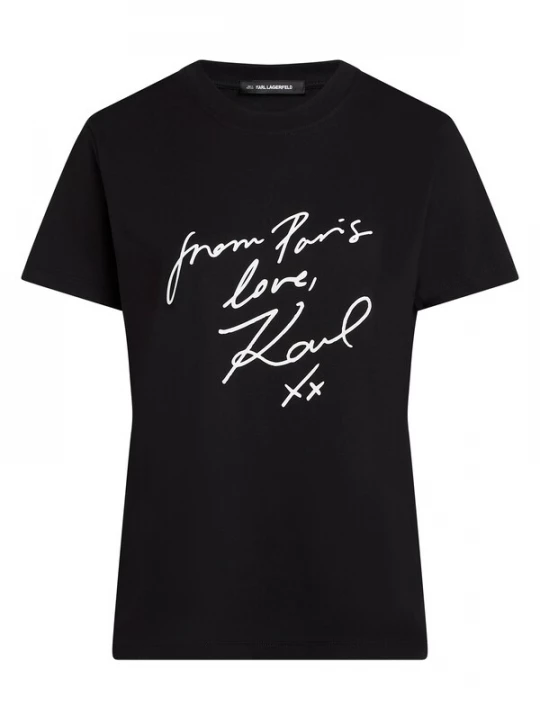 Foto van product Karl Lagerfeld Shirt 'With Love' zwart / wit