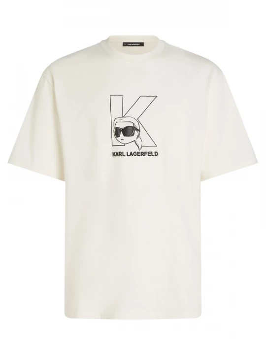 Foto van product Karl Lagerfeld Shirt zwart / eierschaal