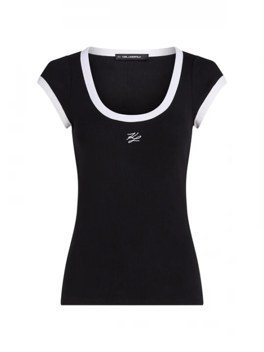 Foto van product Karl Lagerfeld Shirt zwart / wit