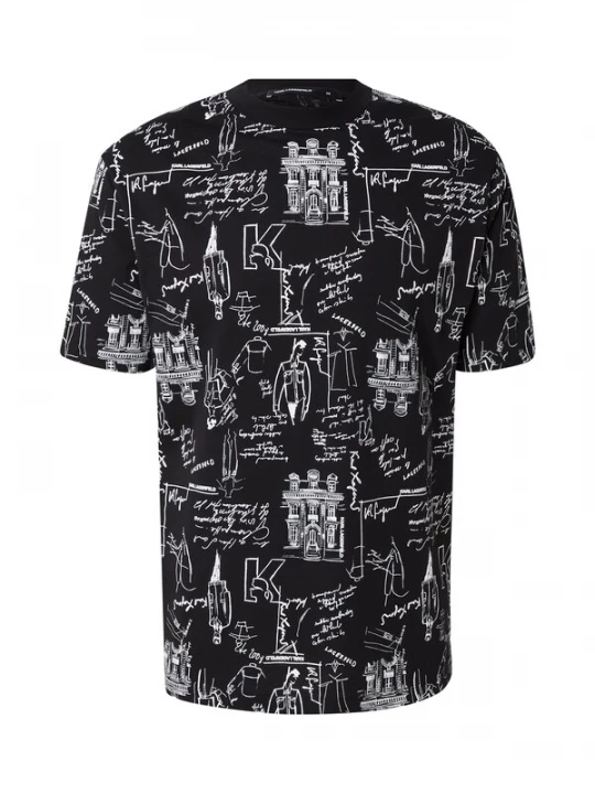 Foto van product Karl Lagerfeld Shirt zwart / wit