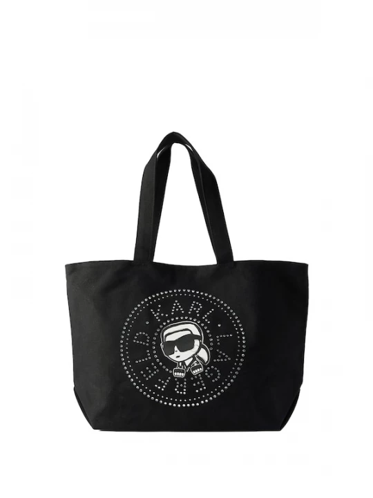 Foto van product Karl Lagerfeld Shopper 'IKON CIRCLE' zwart / zilver / wit