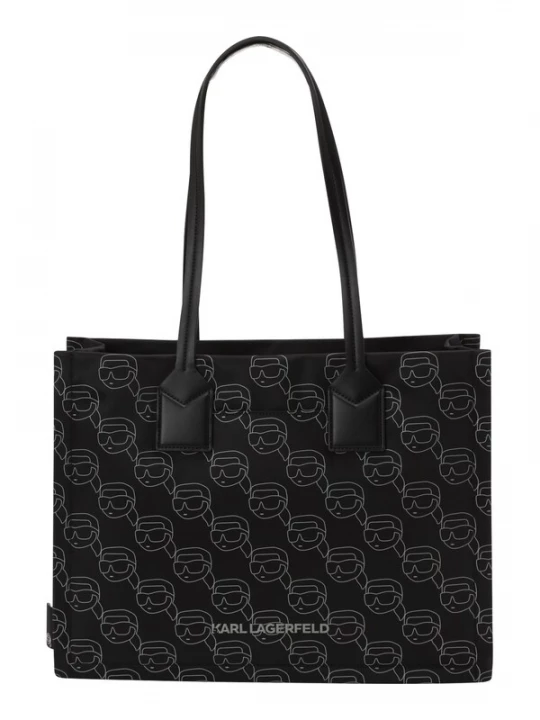 Foto van product Karl Lagerfeld Shopper 'Ikon' lichtgrijs / zwart