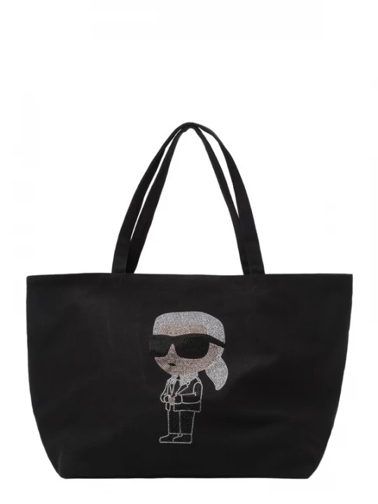 Foto van product Karl Lagerfeld Shopper 'Ikon' lichtgrijs / zwart