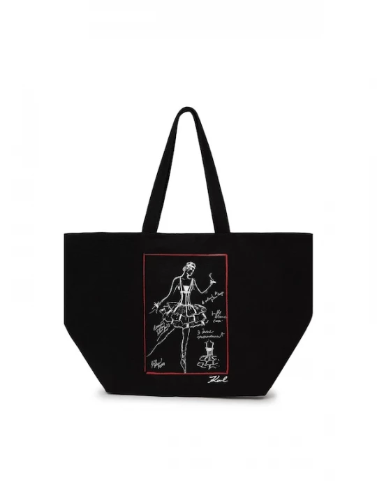 Foto van product Karl Lagerfeld Shopper rood / zwart / wit