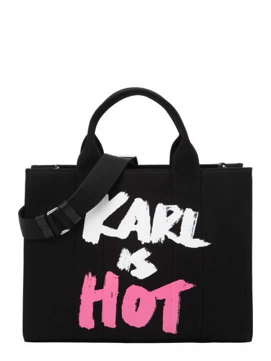 Foto van product Karl Lagerfeld Shopper 'RSG' lichtroze / zwart / wit