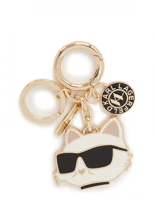 Foto van product Karl Lagerfeld Sleutelhanger 'IKON CHOUPETTE' crème / donkerbeige / goud / zwart