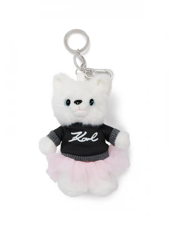 Foto van product Karl Lagerfeld Sleutelhanger ' Ikon Choupette Plüschtier-Schlüsselanhänger ' wit