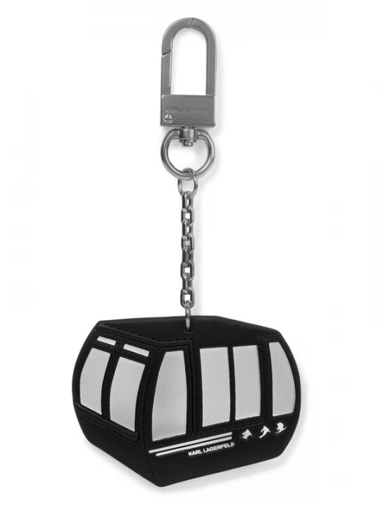 Foto van product Karl Lagerfeld Sleutelhanger 'Ikon Gondel' lichtgrijs / zwart / wit
