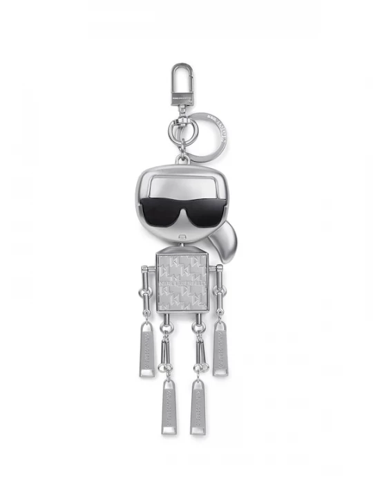 Foto van product Karl Lagerfeld Sleutelhanger ' Ikon Schlüsselring mit Roboter ' zilver