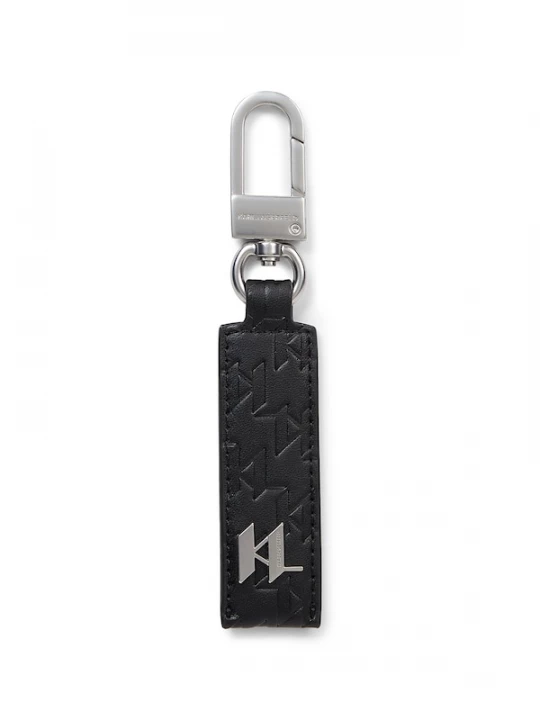 Foto van product Karl Lagerfeld Sleutelhanger ' K / Monogram Geprägter Schlüsselanhänger ' zwart