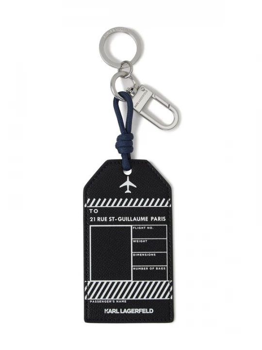 Foto van product Karl Lagerfeld Sleutelhanger 'Monogram' zwart / wit