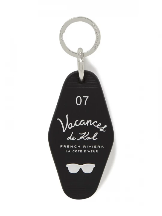 Foto van product Karl Lagerfeld Sleutelhanger 'Vacances de Karl' zwart / wit
