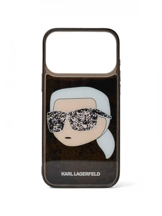 Foto van product Karl Lagerfeld Smartphonehoesje ' GLITTER IPHONE 17 PRO-MAX ' zwart