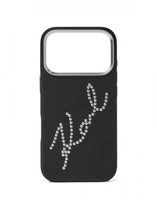 Foto van product Karl Lagerfeld Smartphonehoesje ' SIGANTURE IPHONE 17 PRO-MAX ' zwart