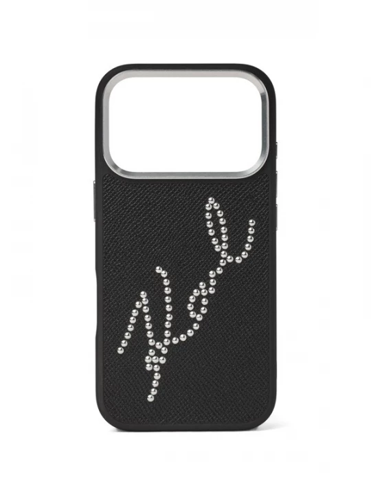 Foto van product Karl Lagerfeld Smartphonehoesje ' SIGANTURE IPHONE 17 PRO ' zwart