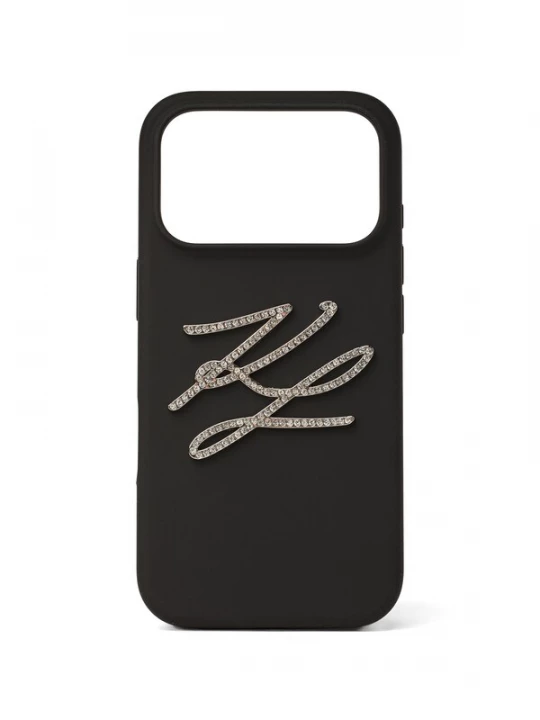 Foto van product Karl Lagerfeld Smartphonehoesje ' SIGNATURE IPHONE 17 PRO ' zwart