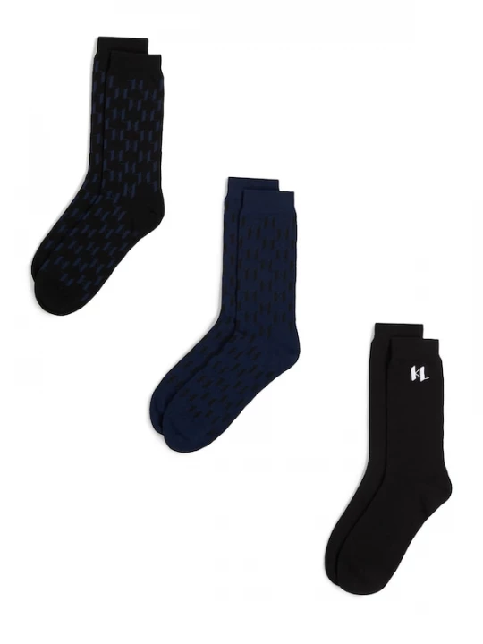Foto van product Karl Lagerfeld Sokken donkerblauw / zwart / wit