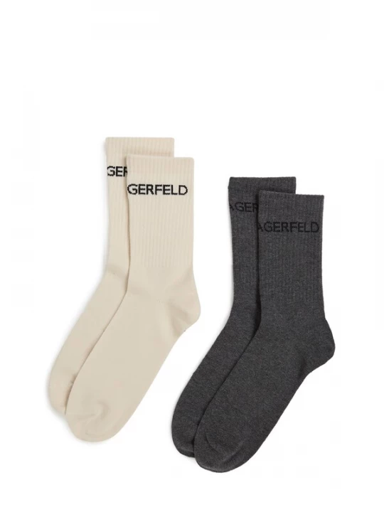 Foto van product Karl Lagerfeld Sokken ecru / grafiet