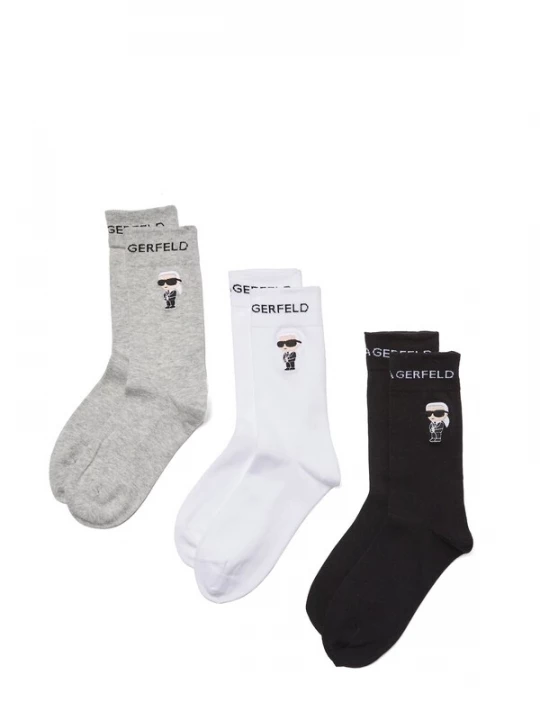 Foto van product Karl Lagerfeld Sokken grijs / zwart / wit
