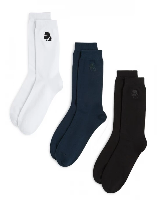 Foto van product Karl Lagerfeld Sokken 'Kameo' donkerblauw / zwart / wit