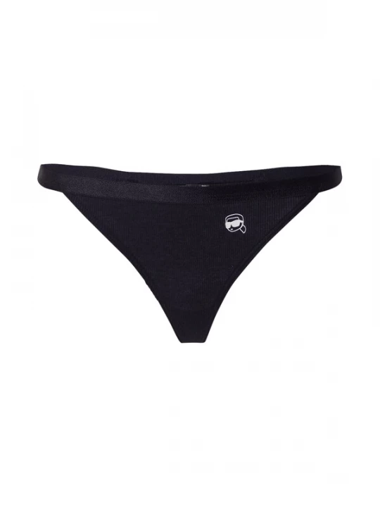Foto van product Karl Lagerfeld String 'Ikon' zwart / wit